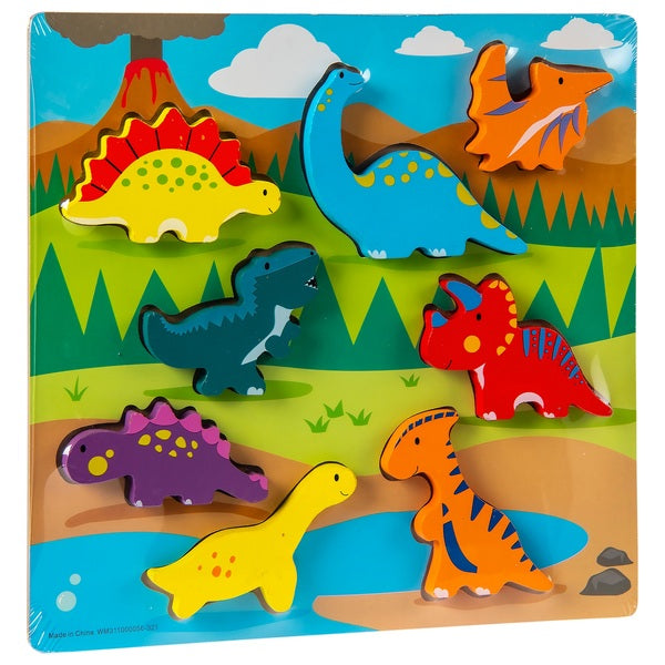 Chunky Wooden Puzzle Dinosaur