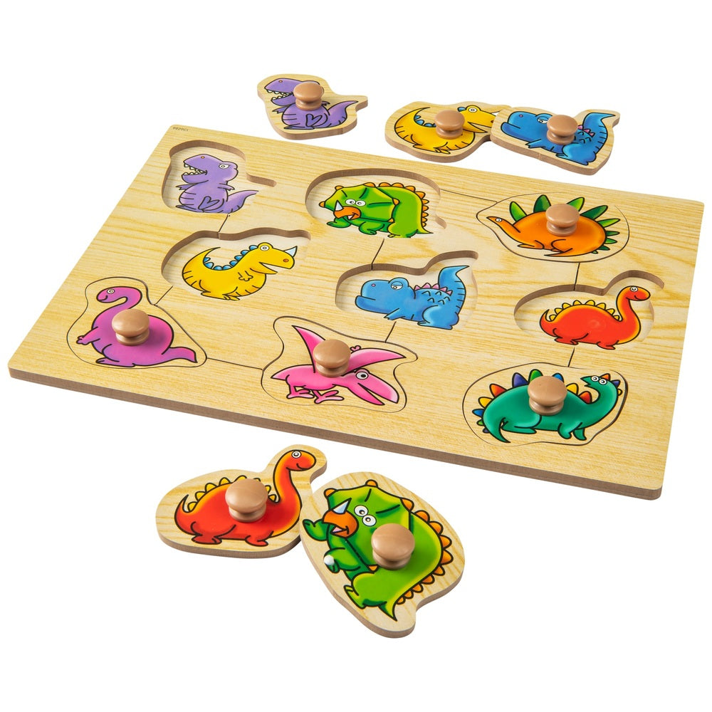 Easy Grab Wooden Puzzle Dinosaur