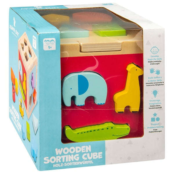 Squirrel Play Wooden Sorting Cube