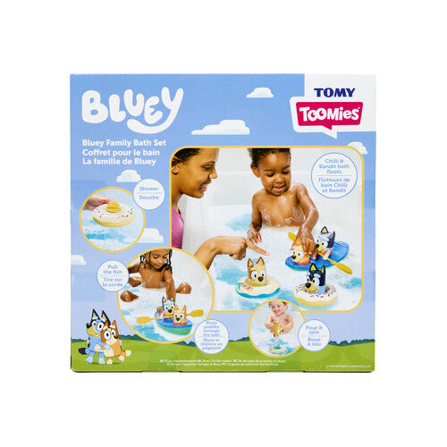 Tomy Toomies Bluey Bath Toys Family Adventure Set