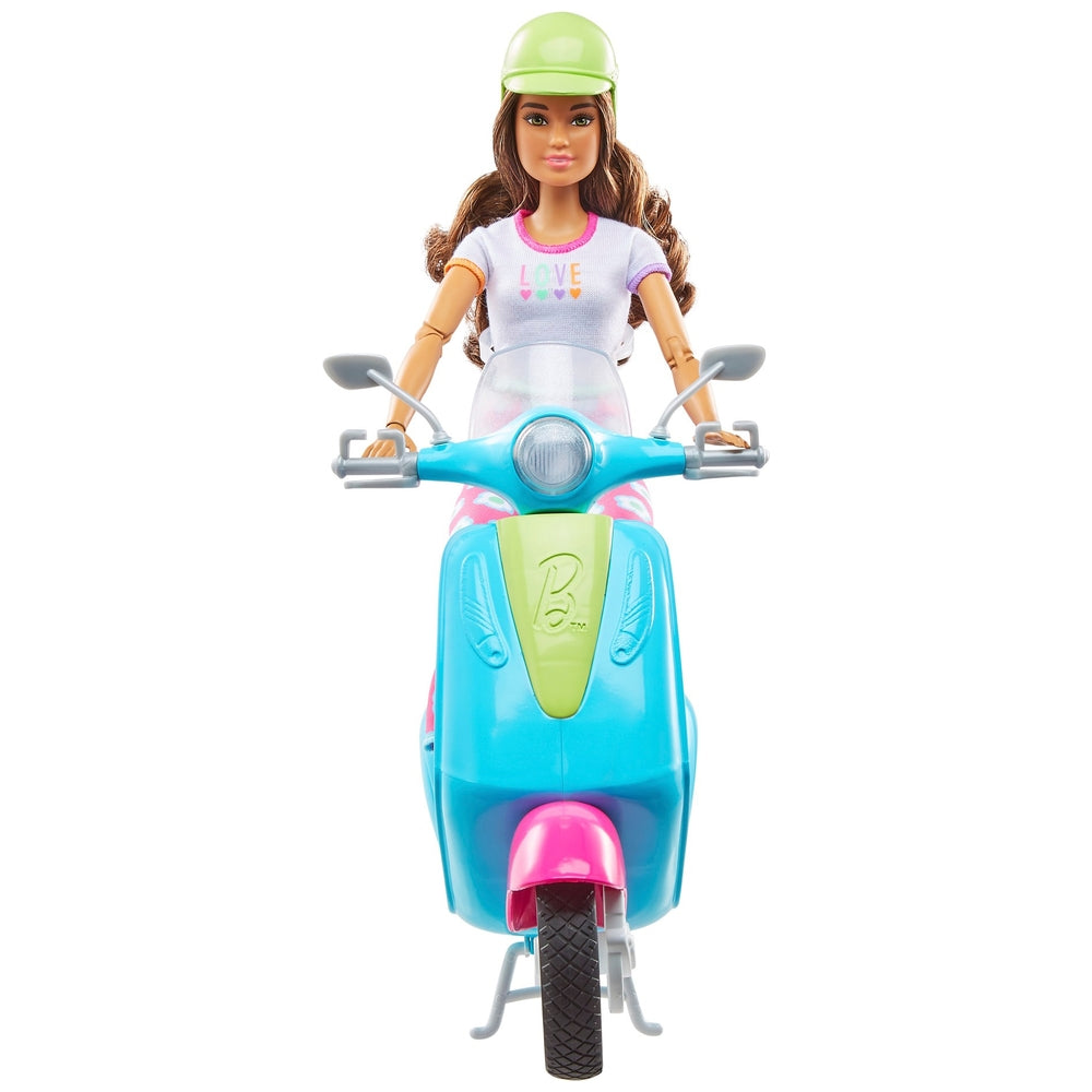Barbie Holiday Fun Doll, Scooter And Accessories