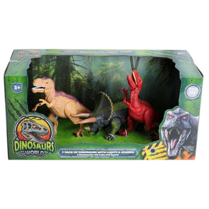 Lights & Sounds Dinosaur 3 Pack
