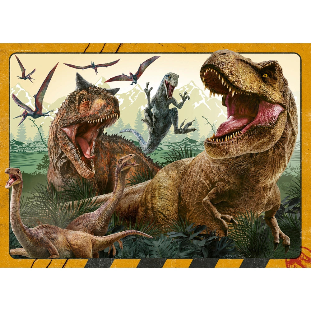 Ravensburger Jurassic World Classic 4X 100-Piece Jigsaw Puzzle Bumper Pack