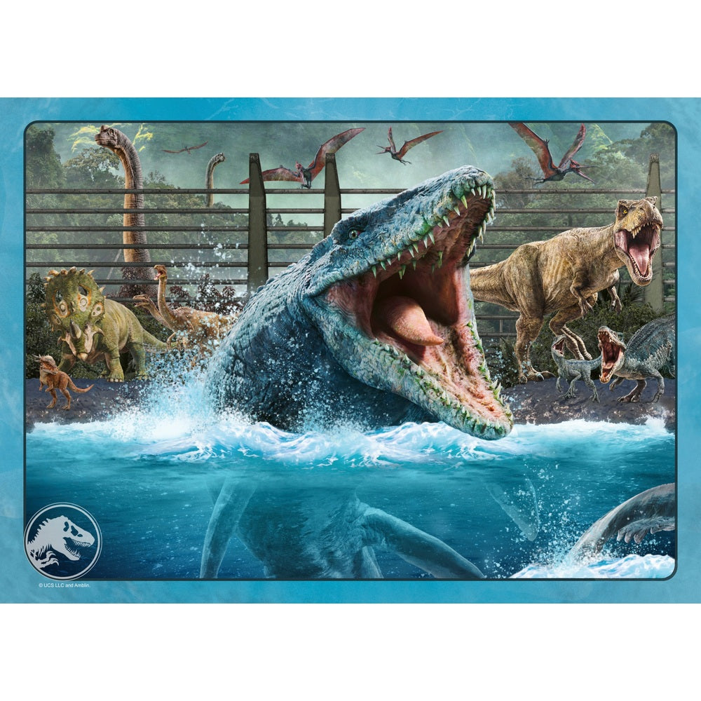 Ravensburger Jurassic World Classic 4X 100-Piece Jigsaw Puzzle Bumper Pack