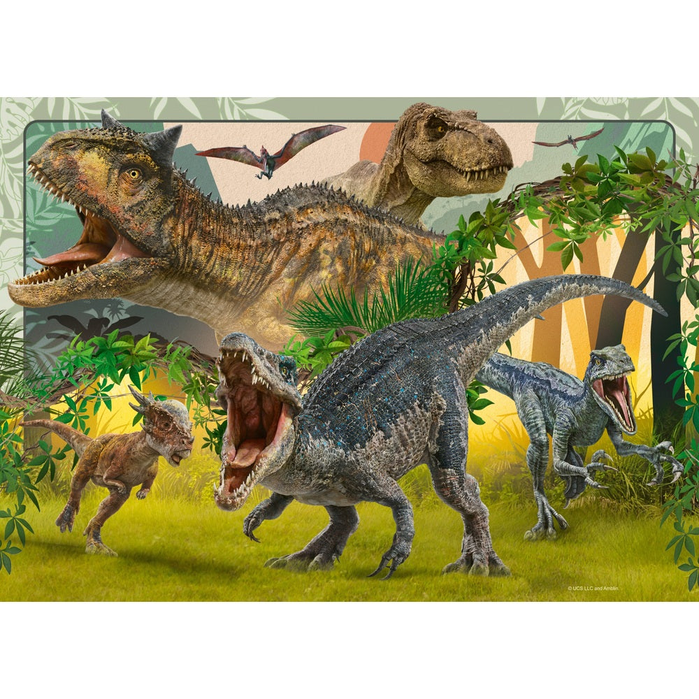 Ravensburger Jurassic World Classic 4X 100-Piece Jigsaw Puzzle Bumper Pack
