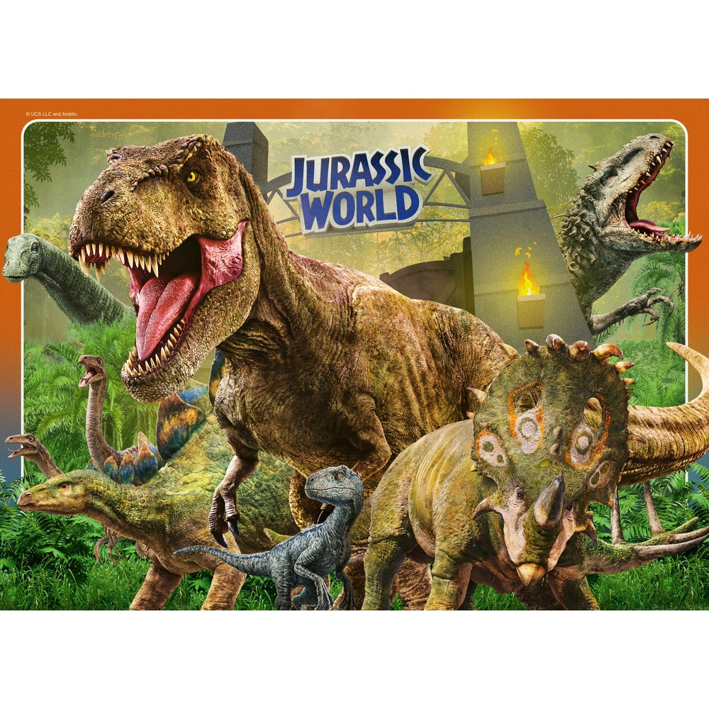 Ravensburger Jurassic World Classic 4X 100-Piece Jigsaw Puzzle Bumper Pack