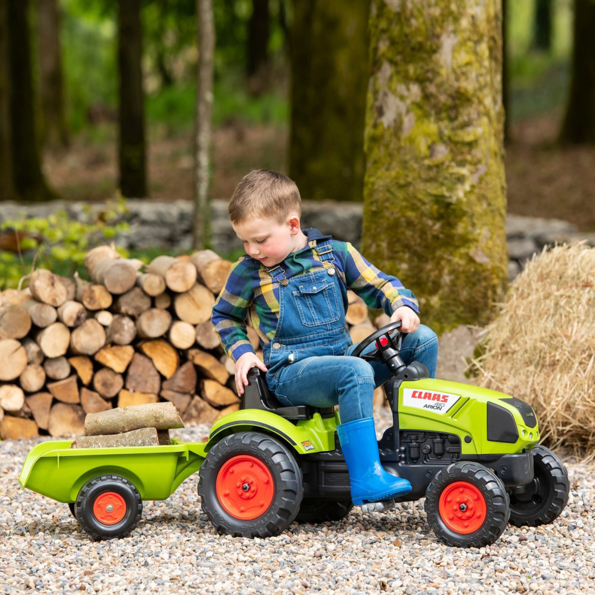 Claas Tractor With Trailer