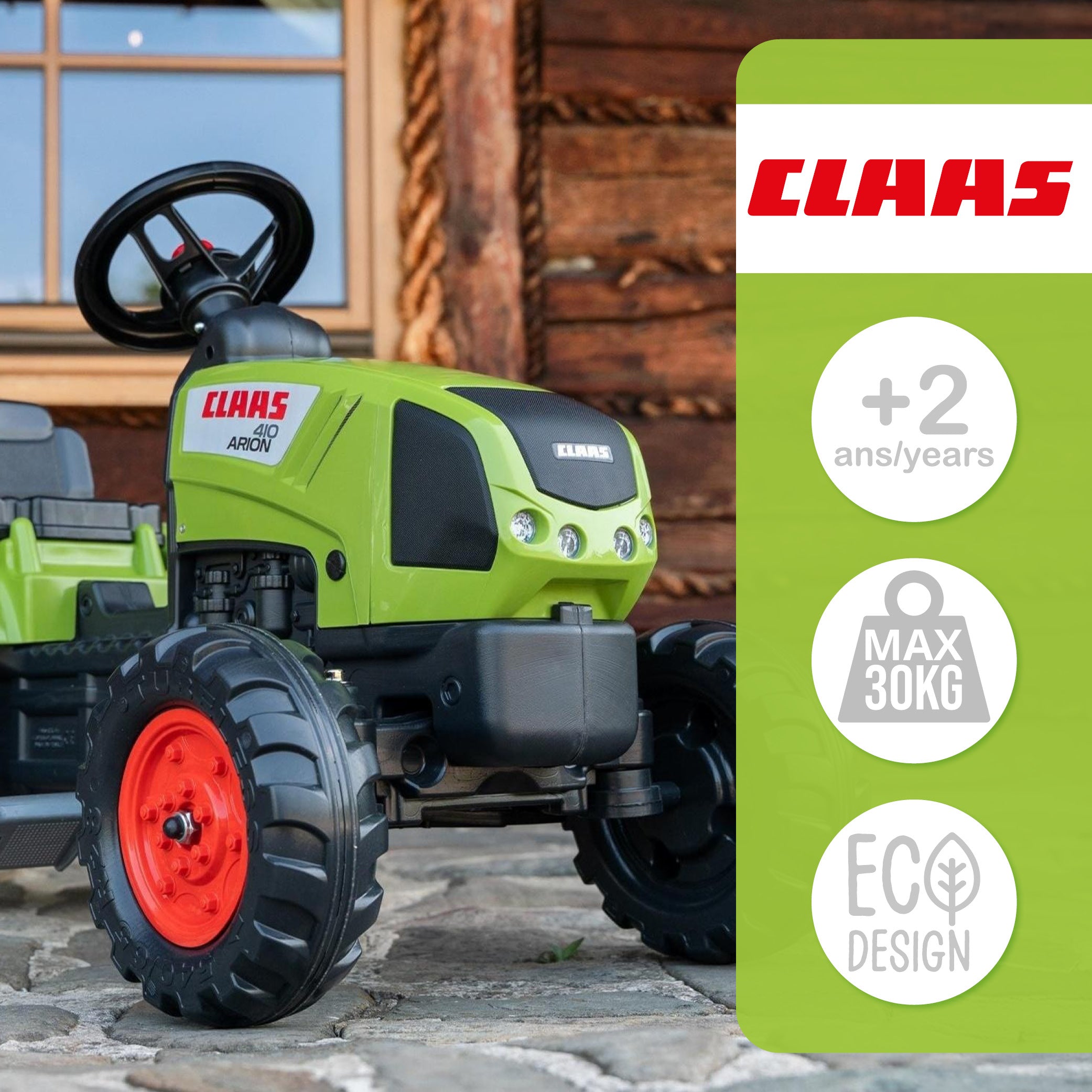 Claas Tractor With Trailer