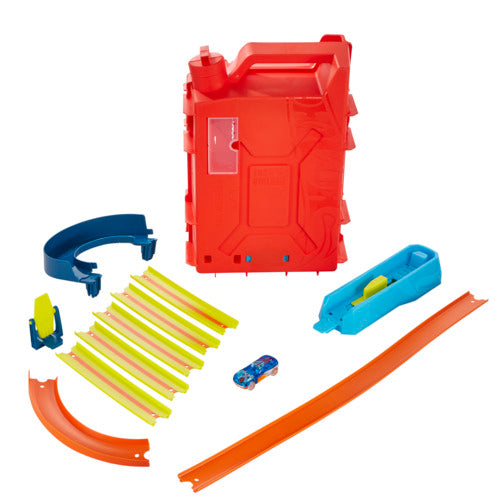 Hot Wheels Track Builder Unlimited Fuel Can Stunt Box And Vehicle