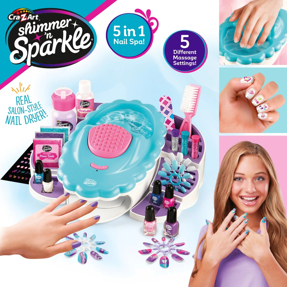 Shimmer 'N Sparkle Ultimate Nail Spa 5-In-1 Kit