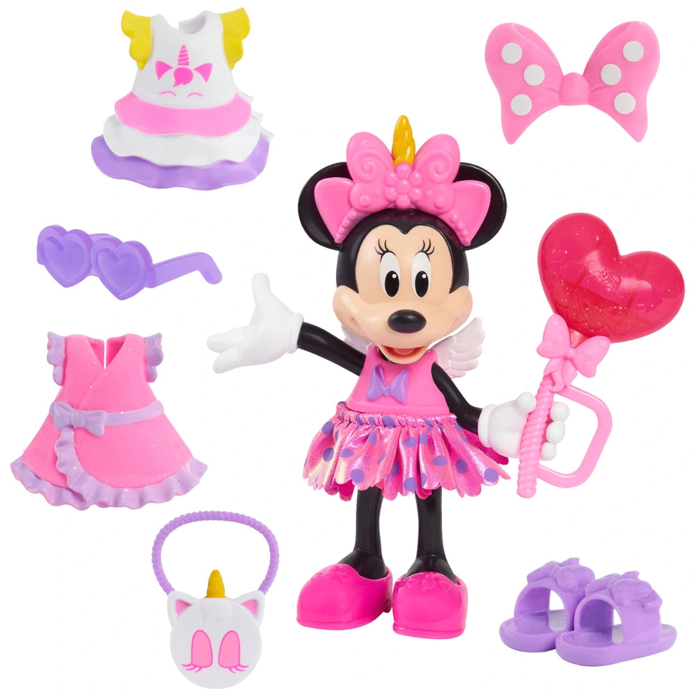 Disney Junior Minnie Mouse Fabulous Fashion Doll With Case