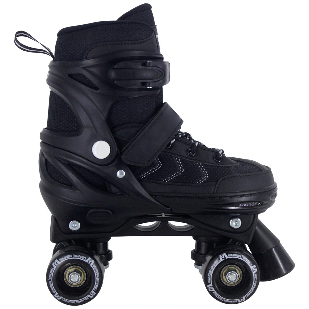 Adjustable Quad Roller Skates Black Uk Size 13-2