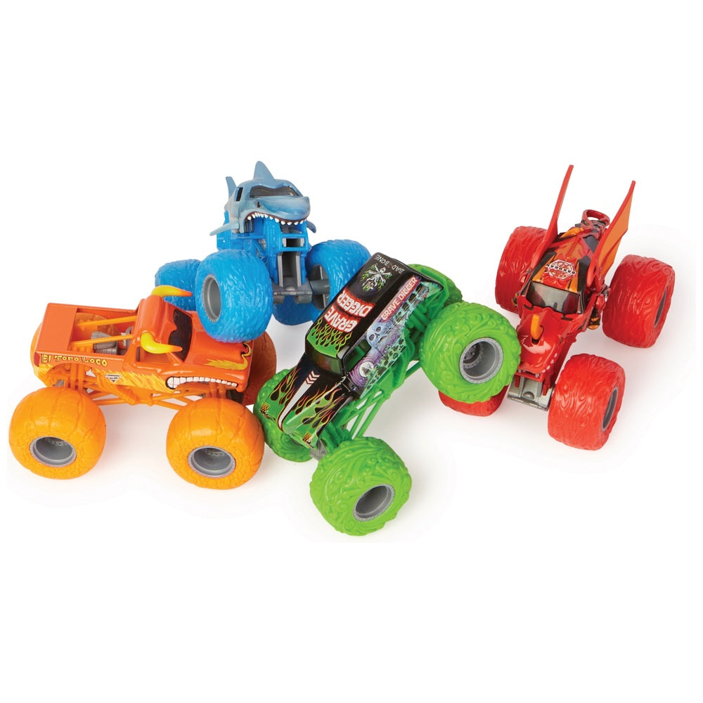 Monster Jam 1:64 4 Pack Tough Treads