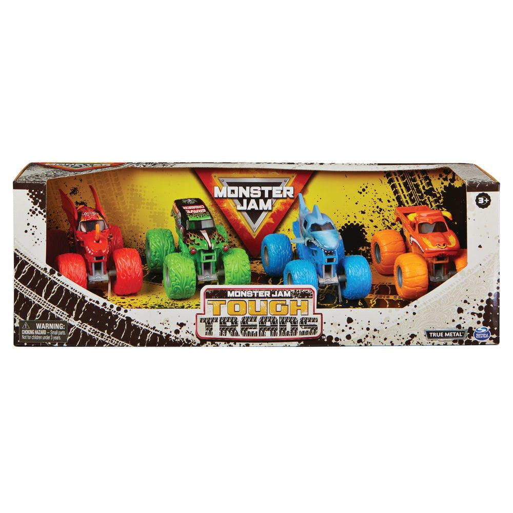 Monster Jam 1:64 4 Pack Tough Treads