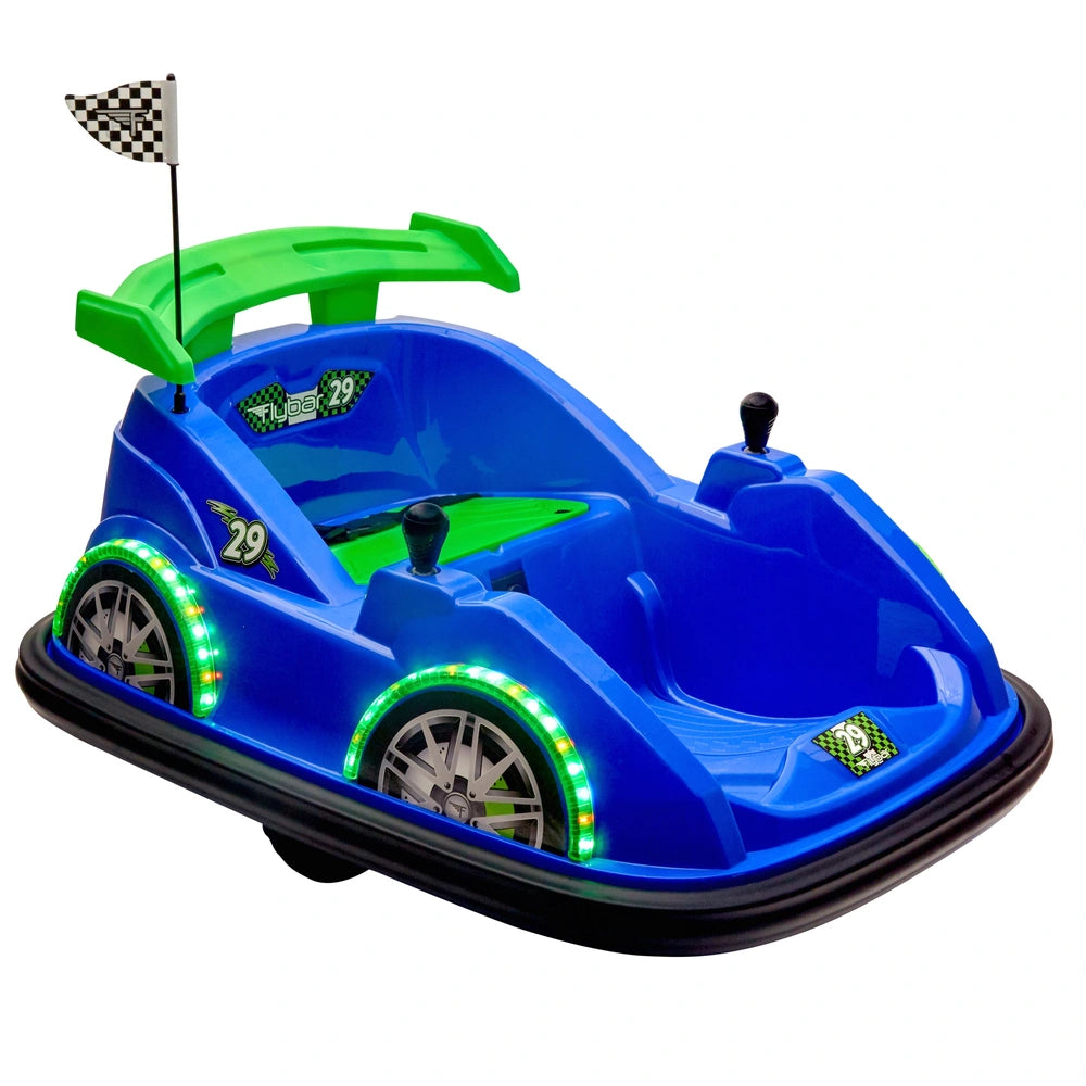 Flybar Blue Racer Bumper Car 6V