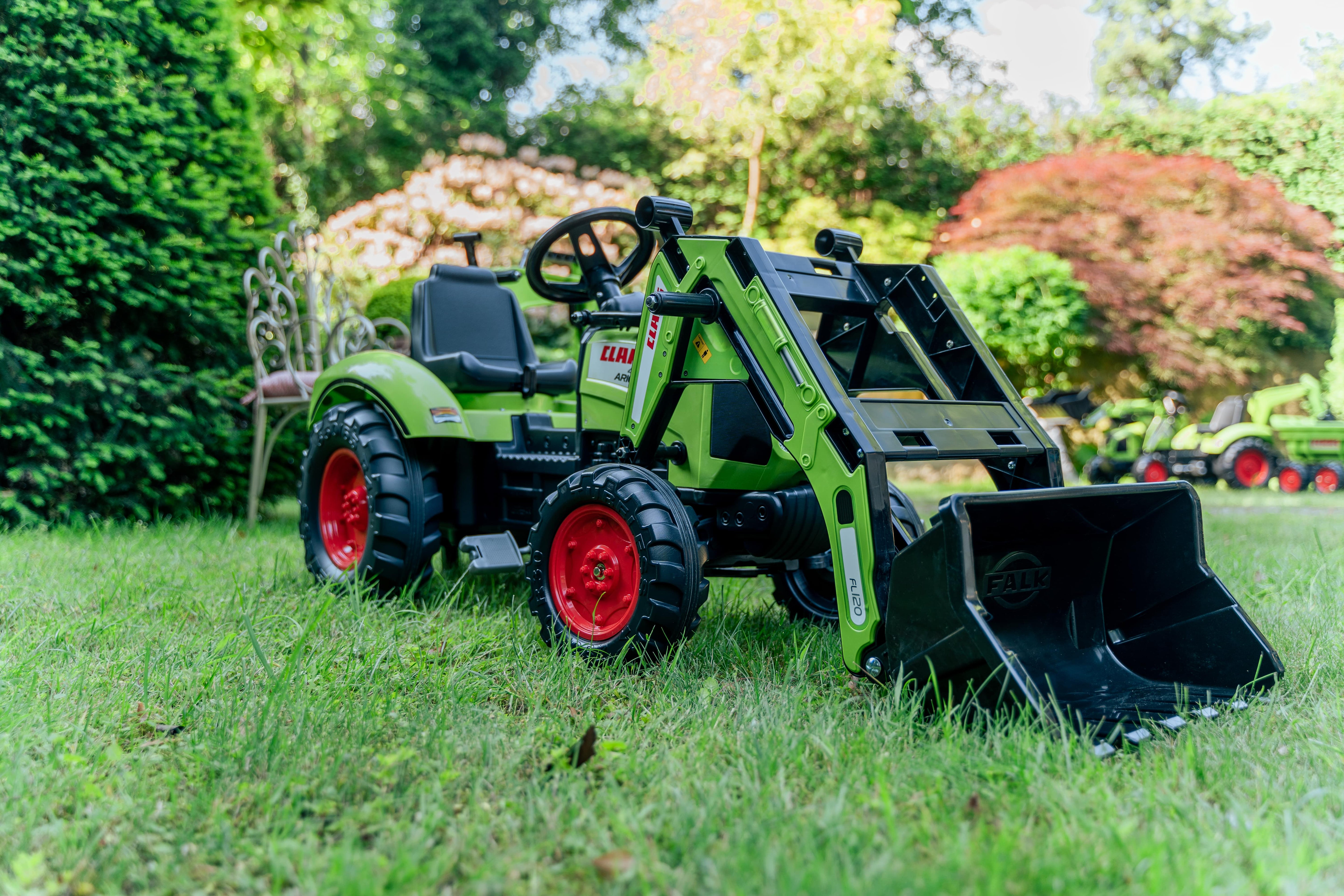 Claas Backhoe With Excavator And Maxi Tilt Trailer