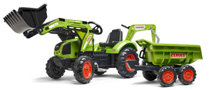 Falk Claas Backhoe With Excavator And Maxi Tilt Trailer