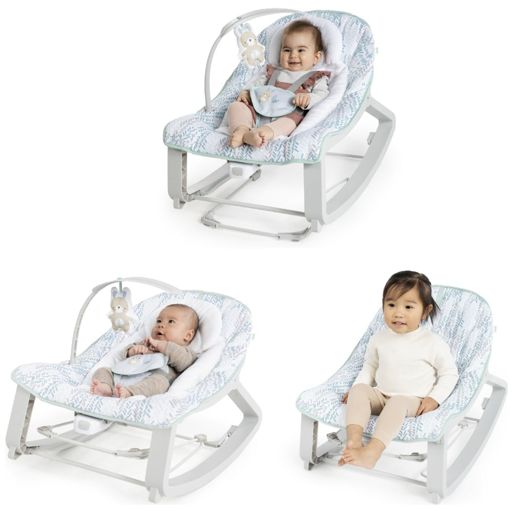 Ingenuity Keep Cozy 3-In-1 Grow With Me Bounce & Rock Seat – Spruce