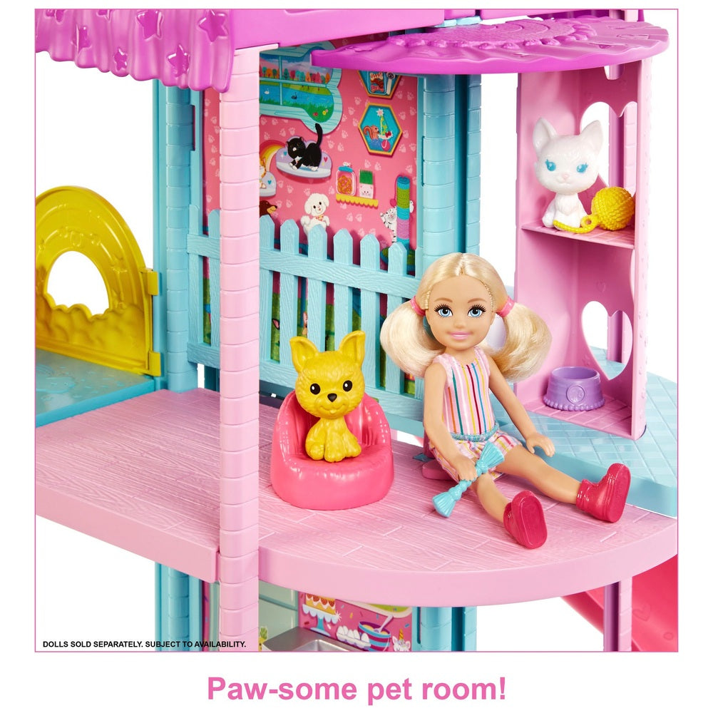 Barbie Chelsea Playhouse With Pets And Accessories