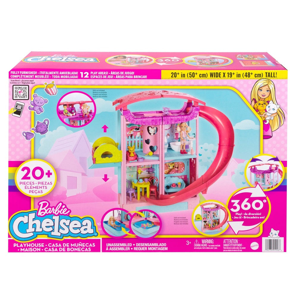 Barbie Chelsea Playhouse With Pets And Accessories