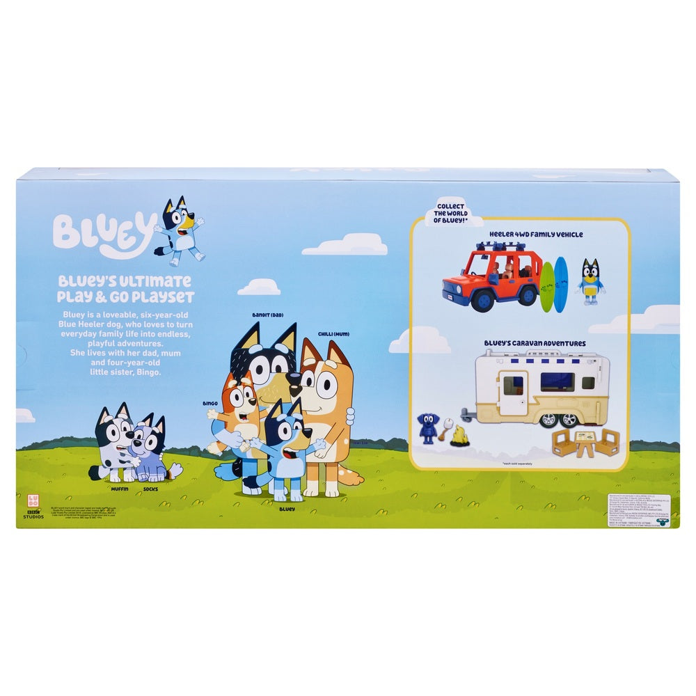 Bluey's Ultimate Play And Go Collector Case Playset