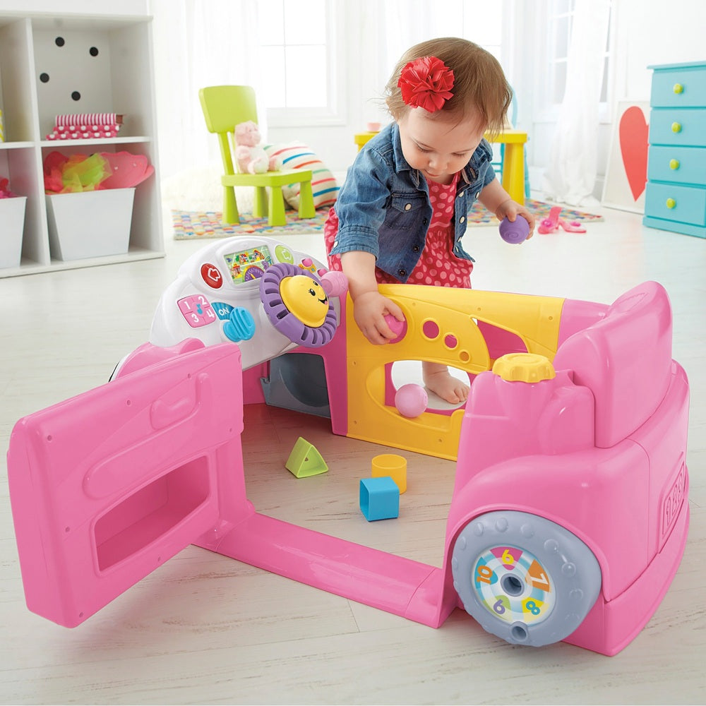 Fisher-Price Laugh & Learn Crawl Around Learning Car - Pink