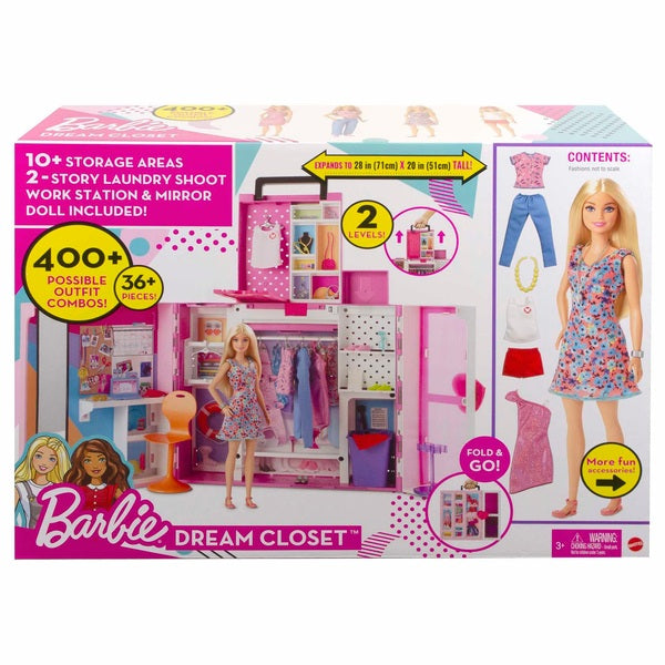 Barbie Dream Closet With Doll & Accessories