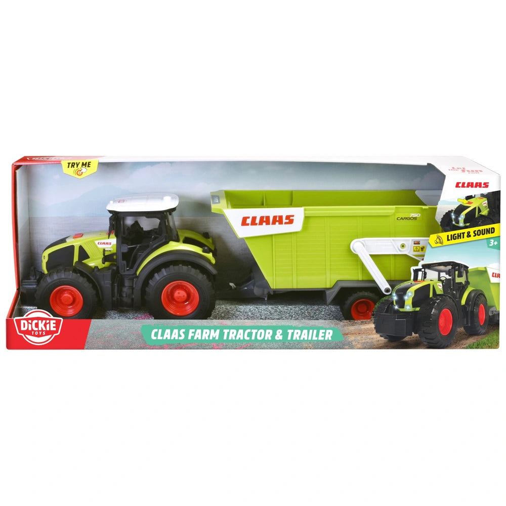 Dickie Toys Claas Farm Tractor & Trailer Set