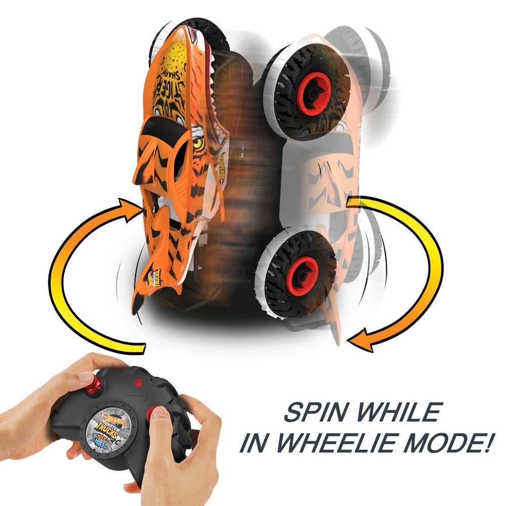 Hot Wheels Monster Truck Remote Control Unstoppable Tiger Shark