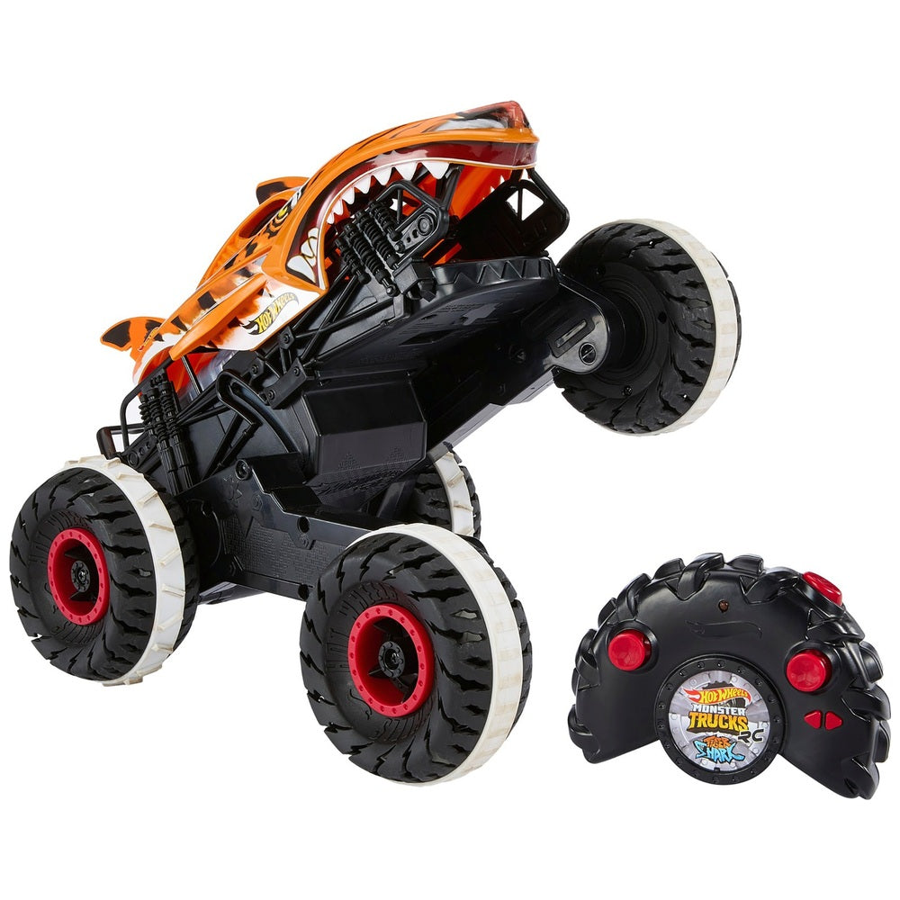 Hot Wheels Monster Truck Remote Control Unstoppable Tiger Shark
