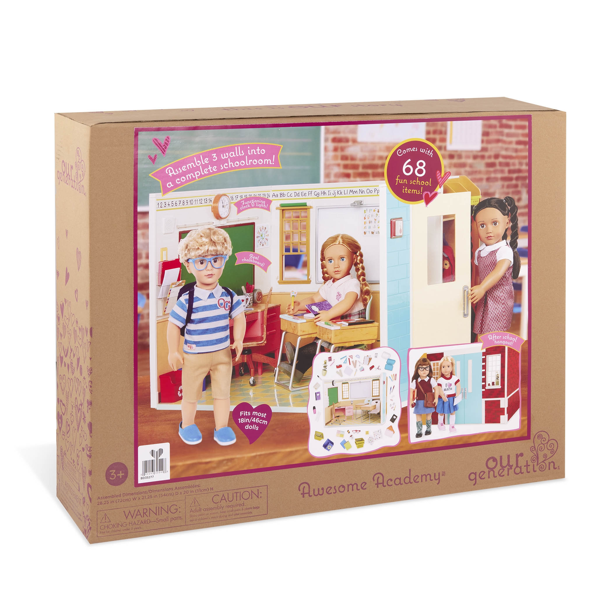Our Generation Awesome Academy Schoolroom Playset For 18-Inch Dolls