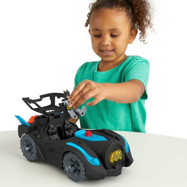Imaginext Dc Super Friends Lights & Sounds Batmobile And Batman Figure