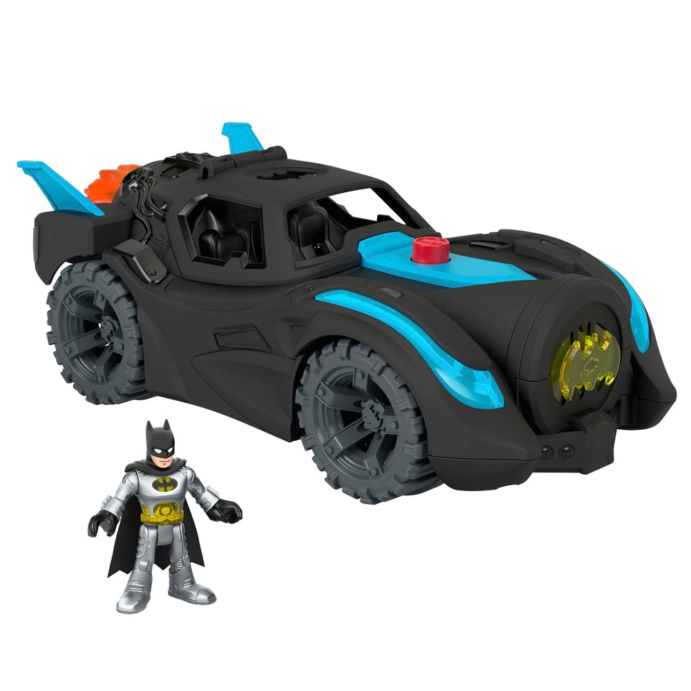 Imaginext Dc Super Friends Lights & Sounds Batmobile And Batman Figure