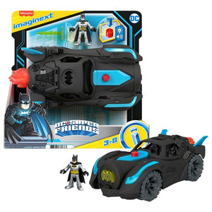 Imaginext Dc Super Friends Lights & Sounds Batmobile And Batman Figure