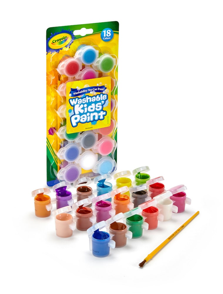 Crayola 18 Count Assorted Colors Washable Kids Paint