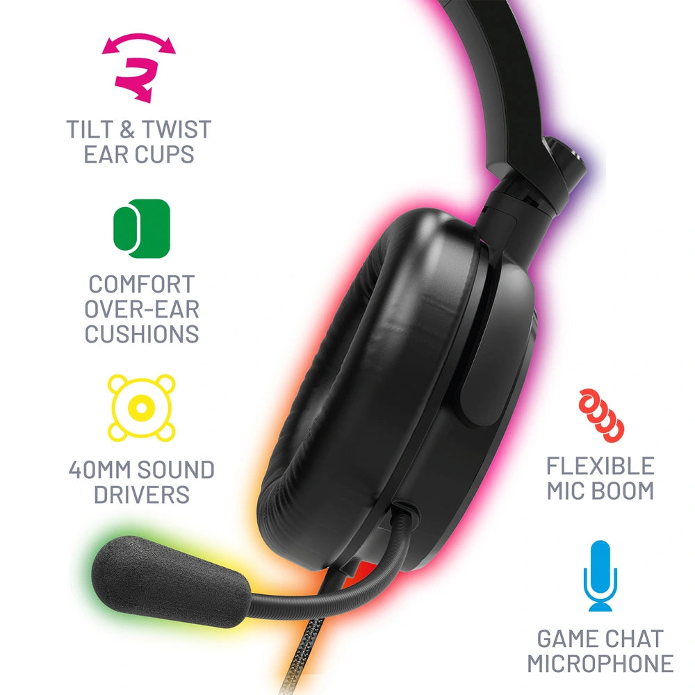 Stealth Led Light-Up Gaming Headset For Xbox, Ps4/Ps5