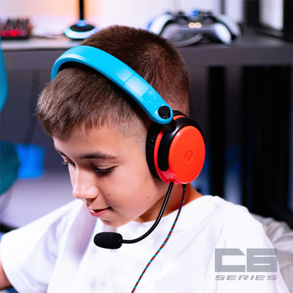 Stealth C6-100 Multi-Format Gaming Headset - Neon Blue & Red