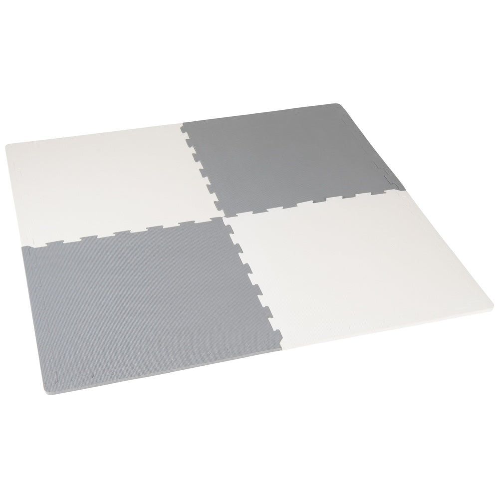 Big Steps Grey And White Foam Floor Mat