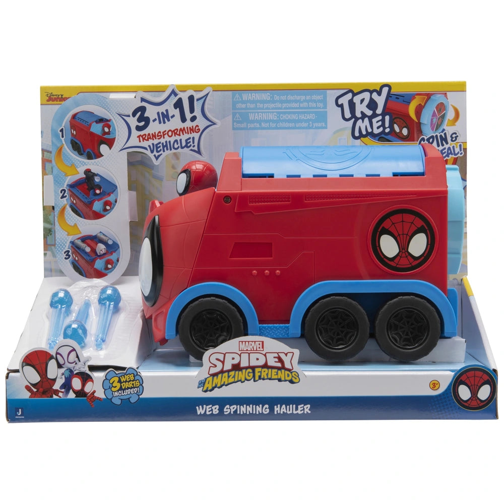 Marvel's Spidey And His Amazing Friends Web Spinning Hauler