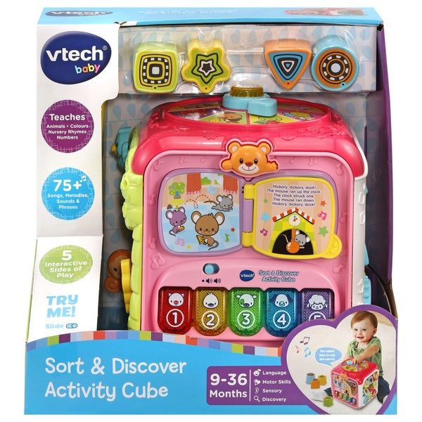 Vtech Sort & Discover Activity Cube Pink