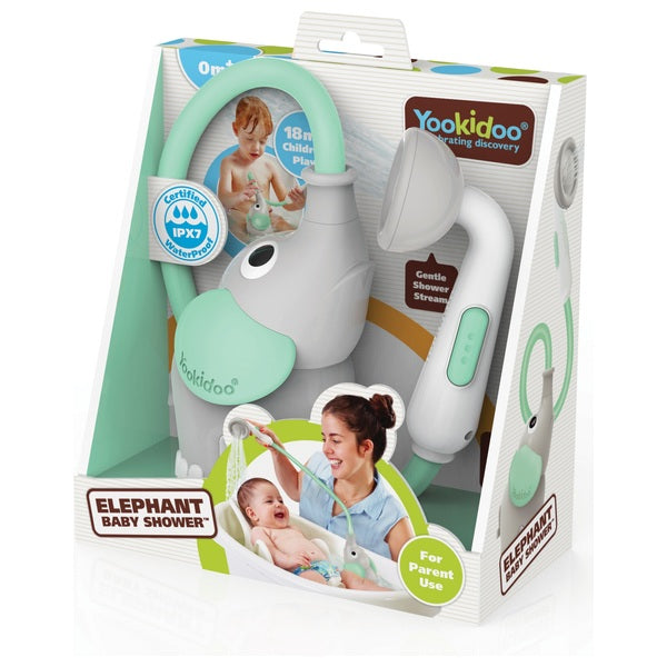 Yookidoo Elephant Baby Shower Toy– Turquoise
