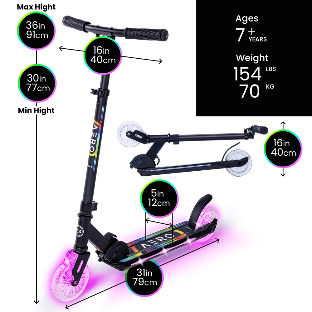 Aero C3 Scooter With Dynamic Rgb Lights