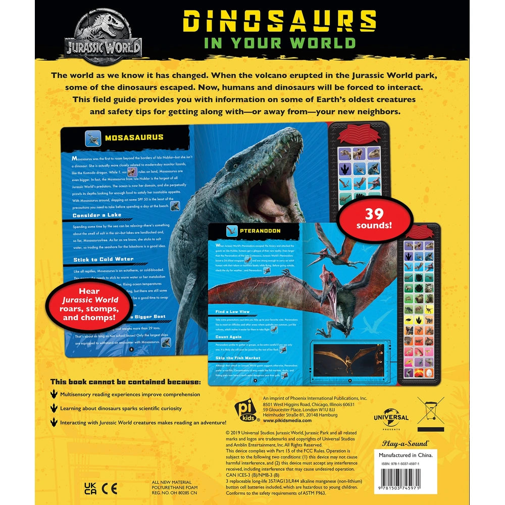 Jurassic World Dinosaurs In Your World Sound Book