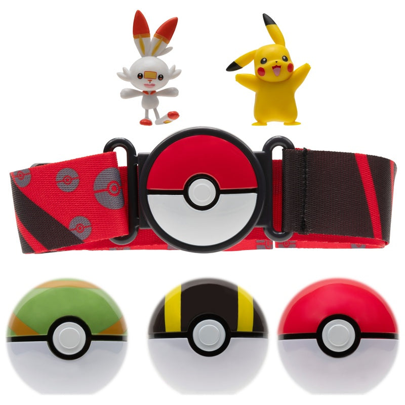 Pokémon Clip 'N' Go Belt 5Cm Scorbunny And 5Cm Pikachu Set