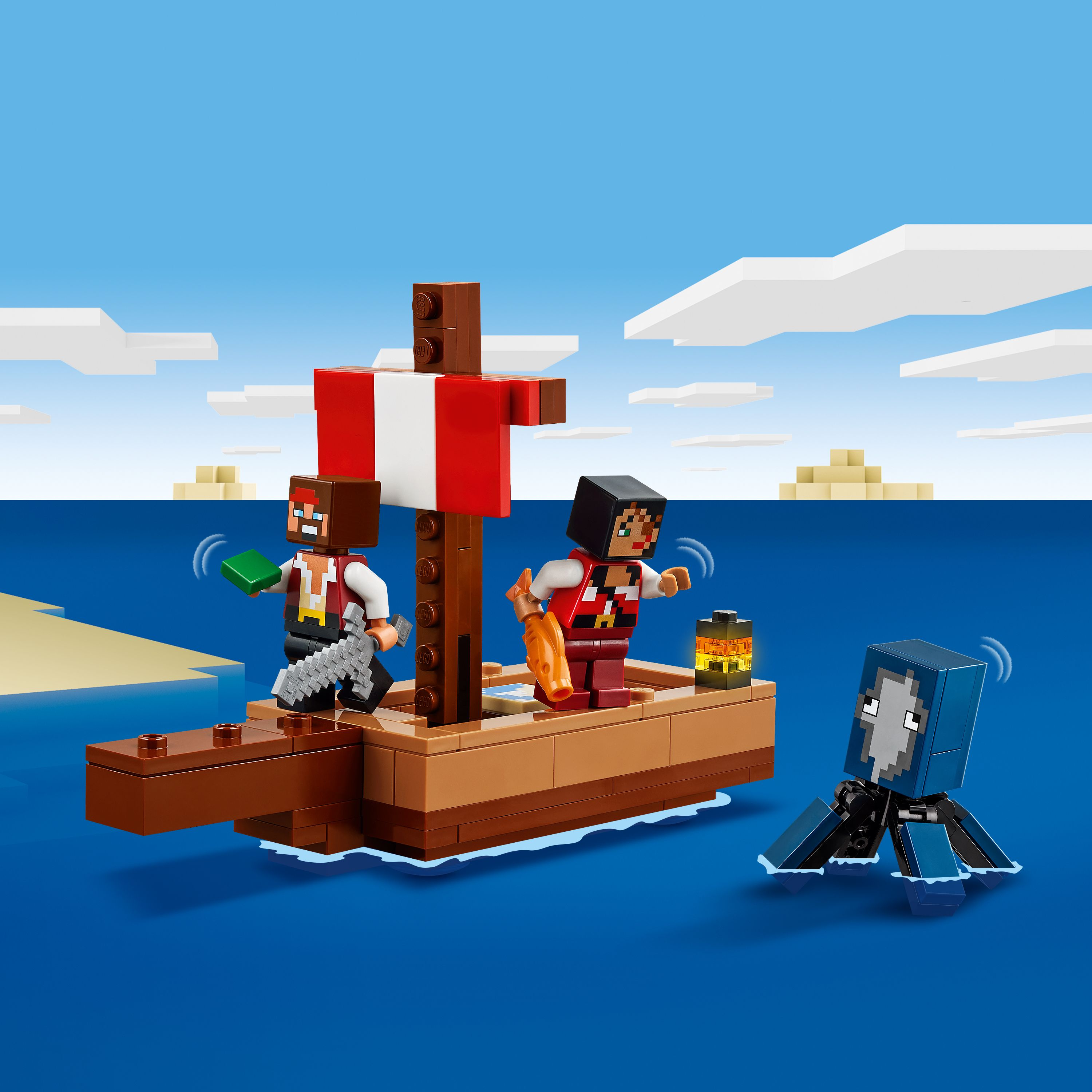 Lego® Minecraft® The Pirate Ship Voyage Boat Playset 21259