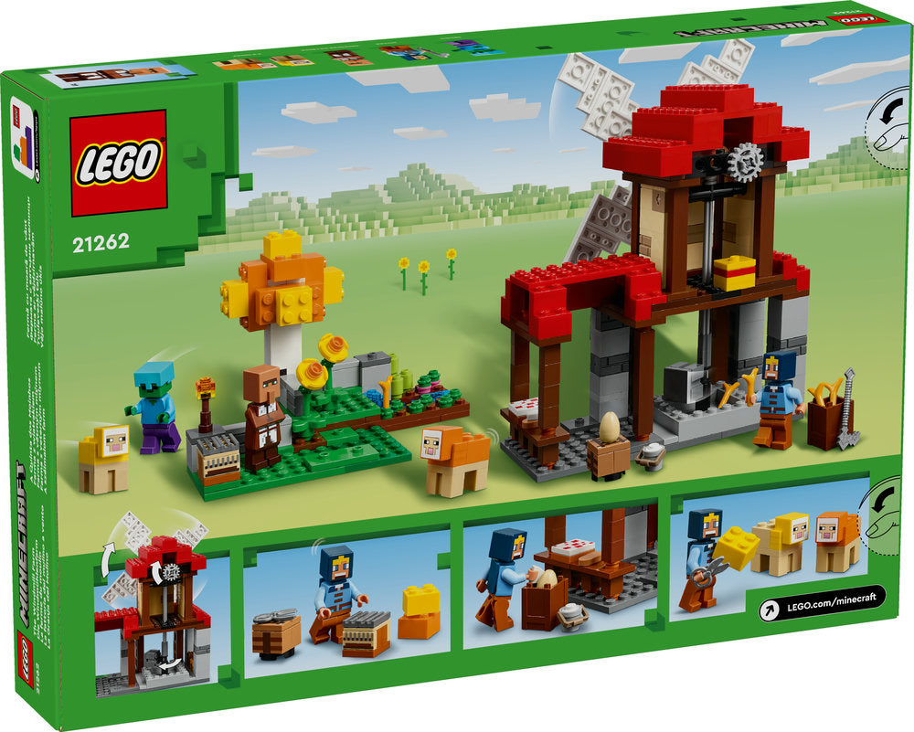 Lego Minecraft 21262 World The Windmill Farm Set