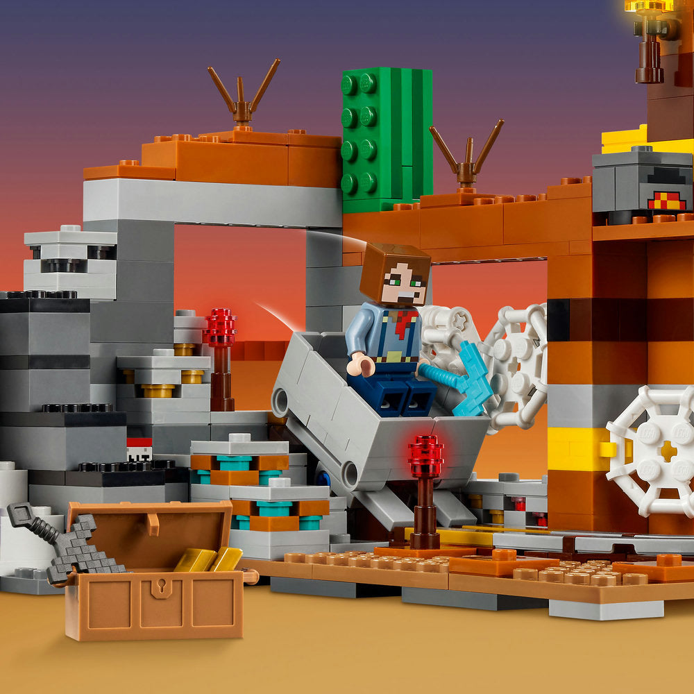 Lego® Minecraft® The Badlands Mineshaft Video-Game Toy 21263