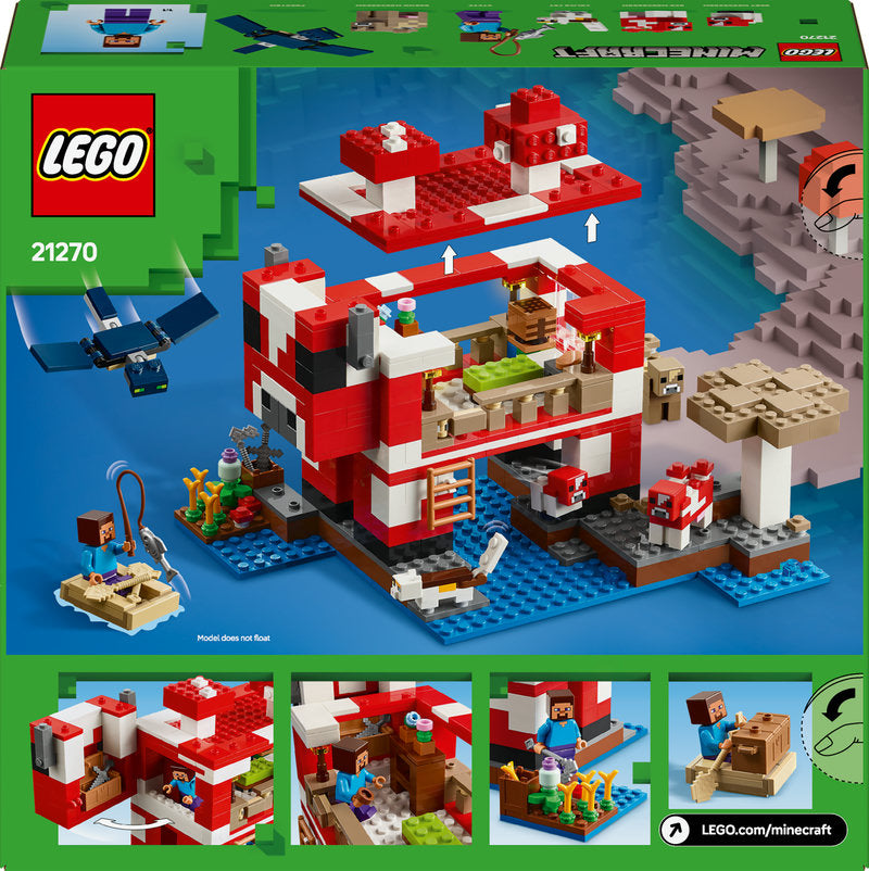 Lego® Minecraft® The Mooshroom House Island 21270
