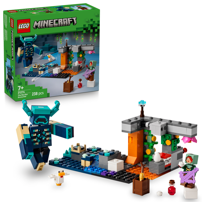 Lego Minecraft The Warden Encounter Toy Set 21274