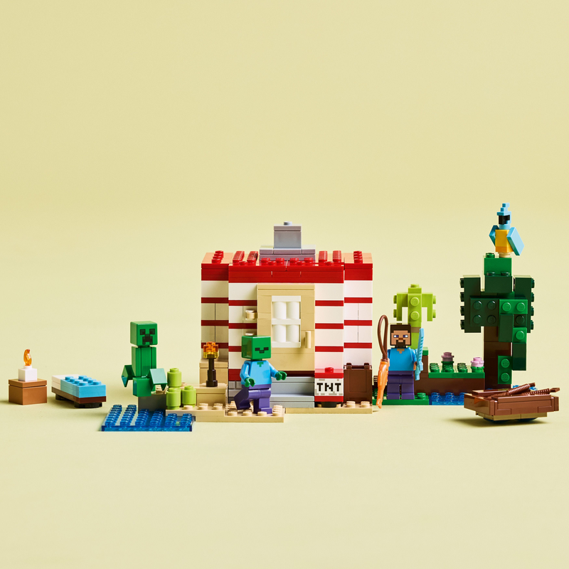 Lego Minecraft The Tnt Jungle House Toy 21275